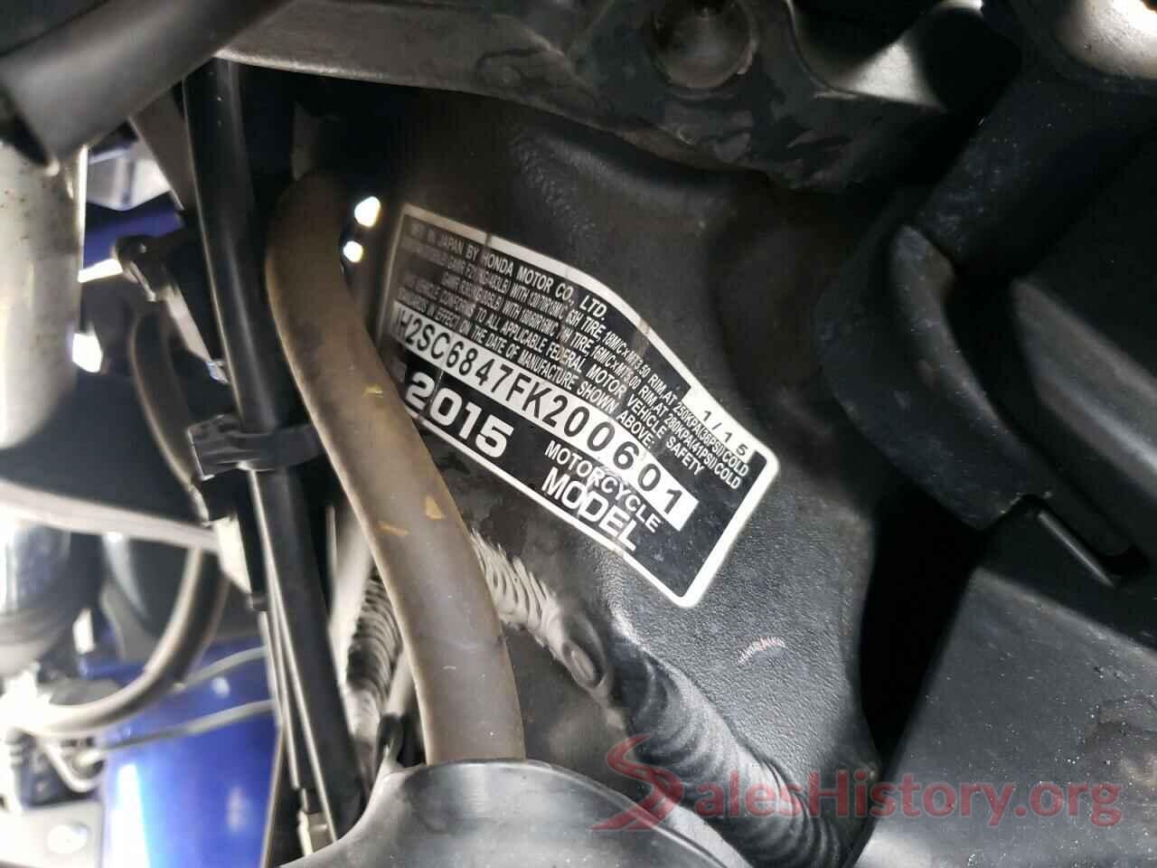 JH2SC6847FK200601 2015 HONDA GL CYCLE