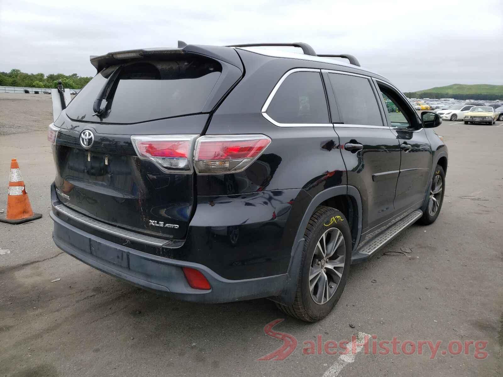 5TDJKRFH7GS353410 2016 TOYOTA HIGHLANDER