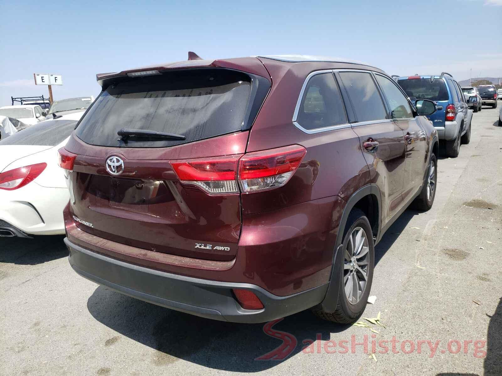 5TDJZRFH5KS919519 2019 TOYOTA HIGHLANDER