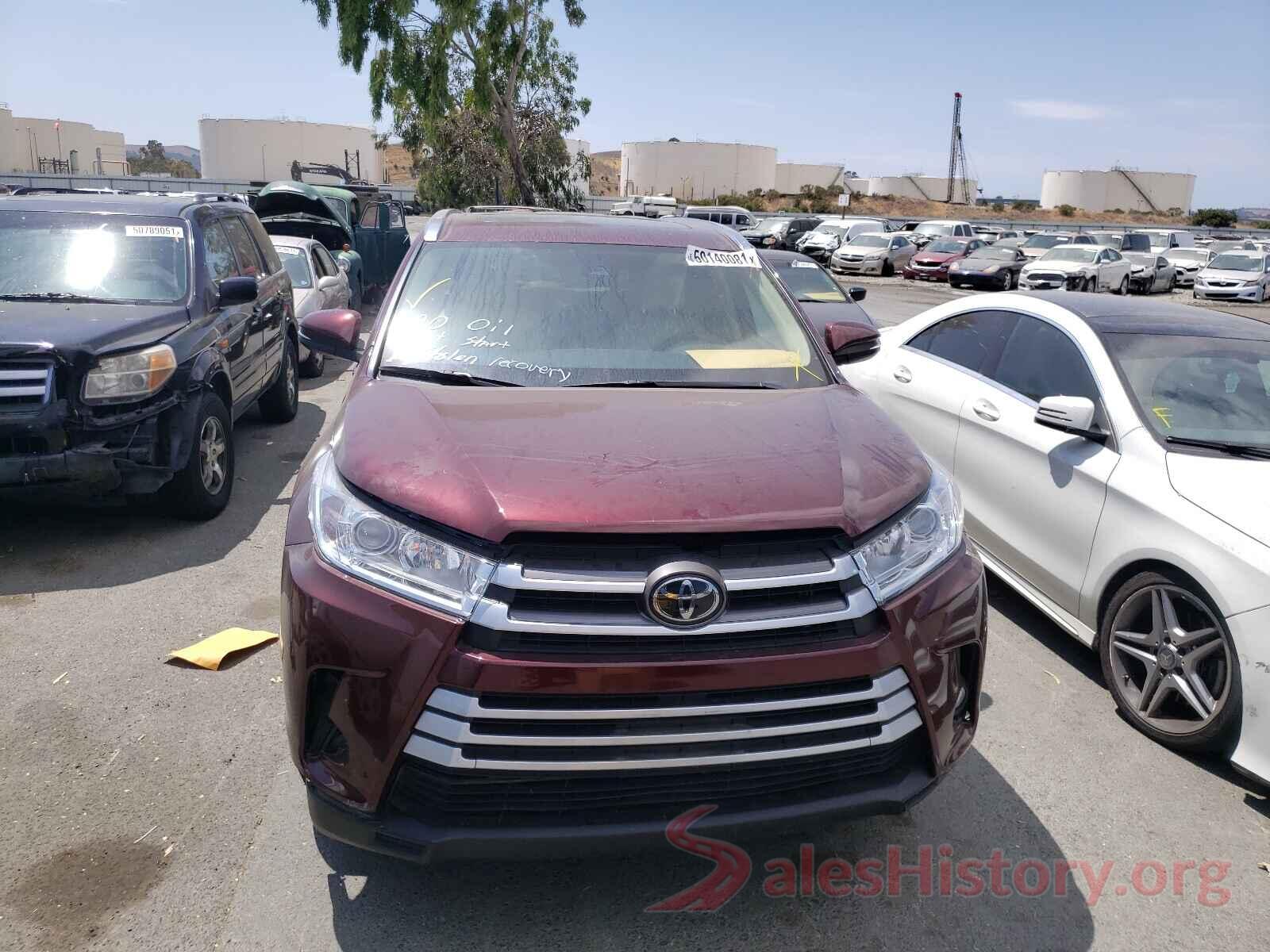 5TDJZRFH5KS919519 2019 TOYOTA HIGHLANDER