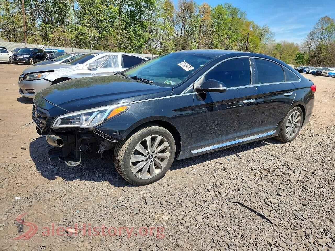 2017 HYUNDAI SONATA VIN 5NPE34AF1HH513070, auction photo