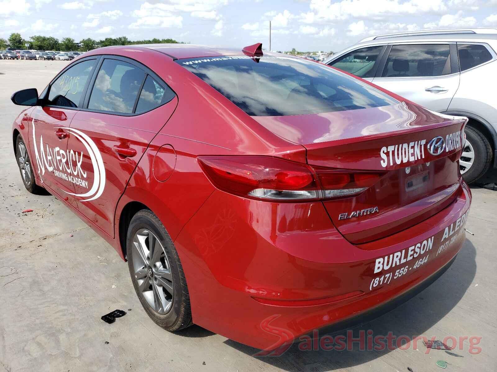 5NPD84LF7JH345337 2018 HYUNDAI ELANTRA