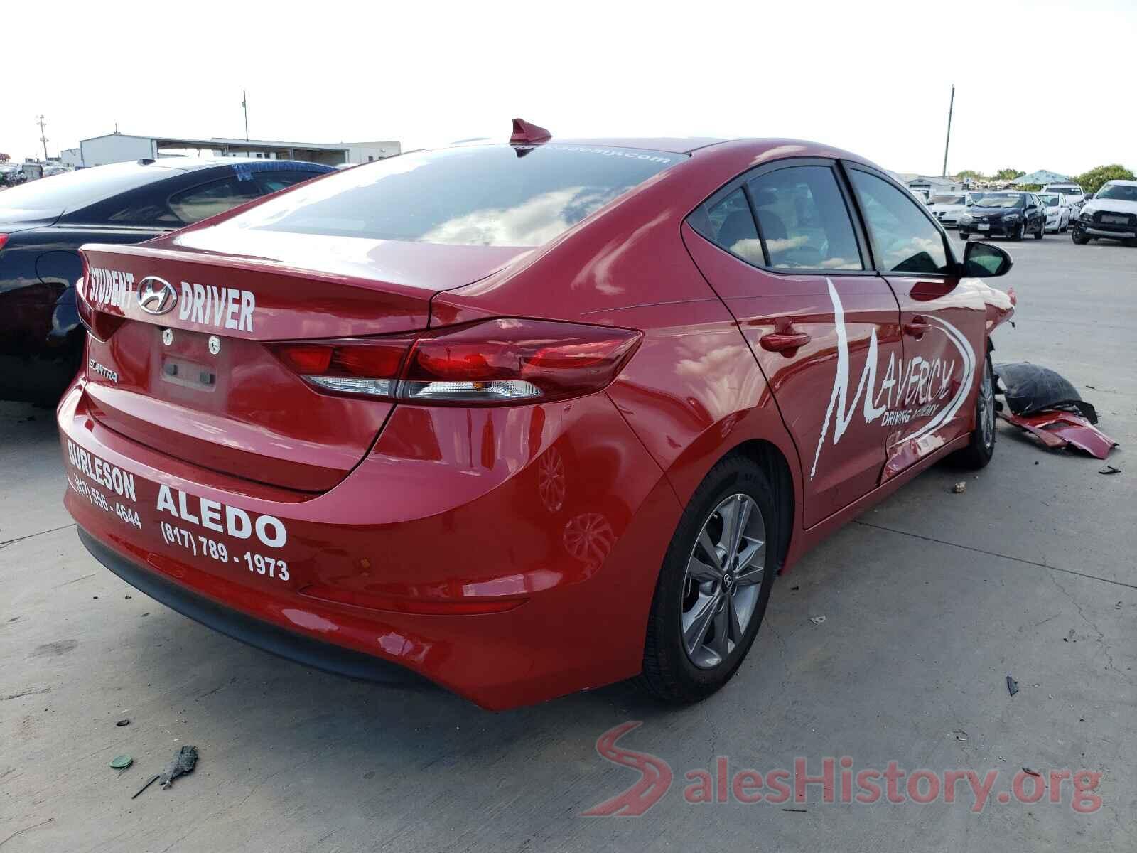 5NPD84LF7JH345337 2018 HYUNDAI ELANTRA