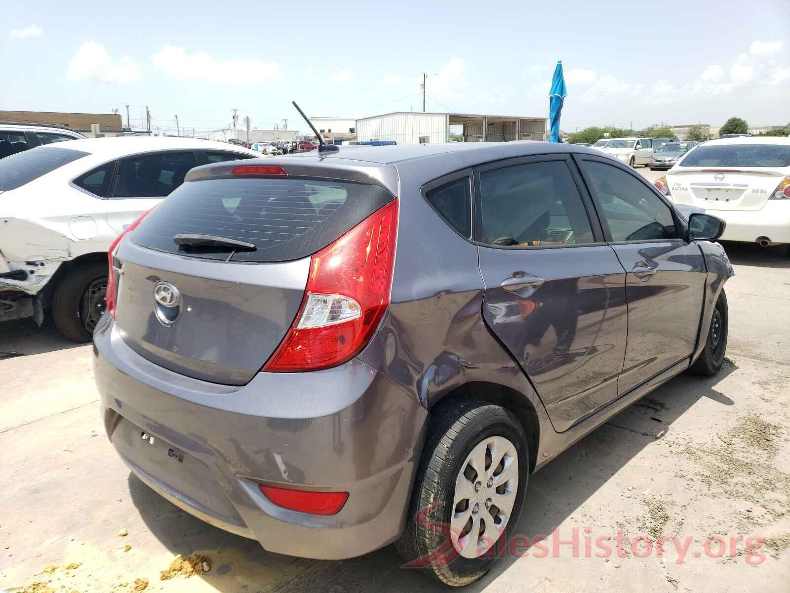 KMHCT5AE8GU294466 2016 HYUNDAI ACCENT