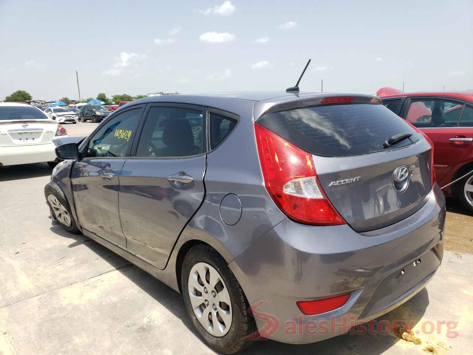 KMHCT5AE8GU294466 2016 HYUNDAI ACCENT