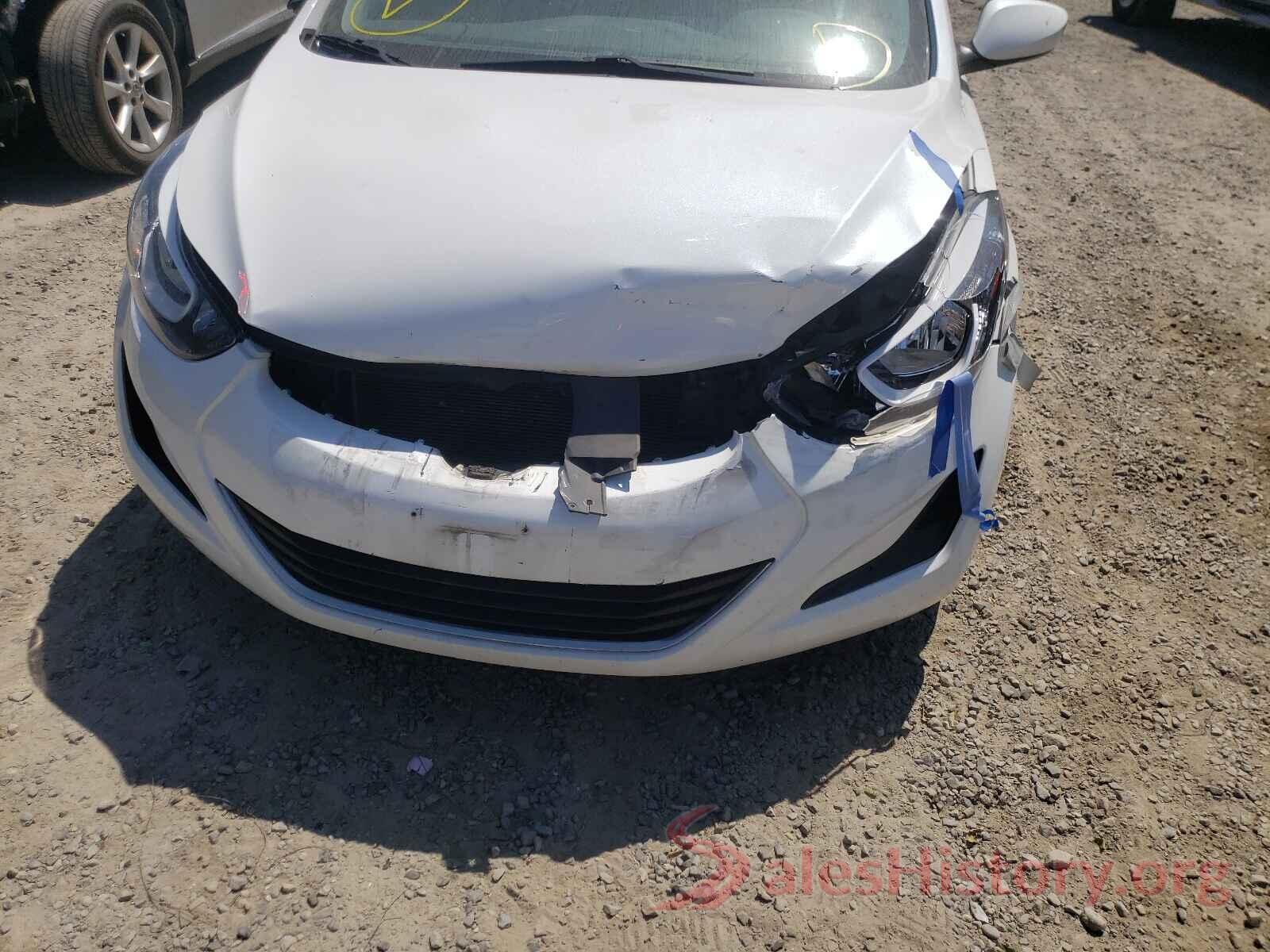 5NPDH4AE8GH698785 2016 HYUNDAI ELANTRA