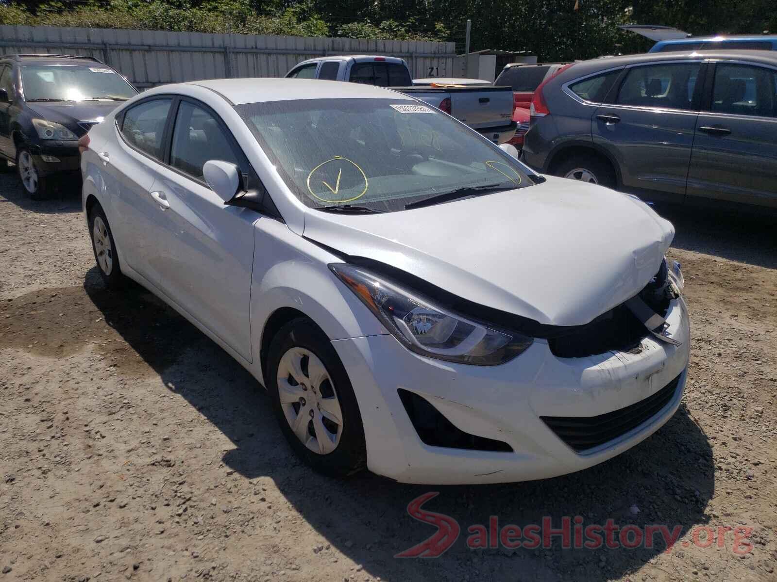 5NPDH4AE8GH698785 2016 HYUNDAI ELANTRA