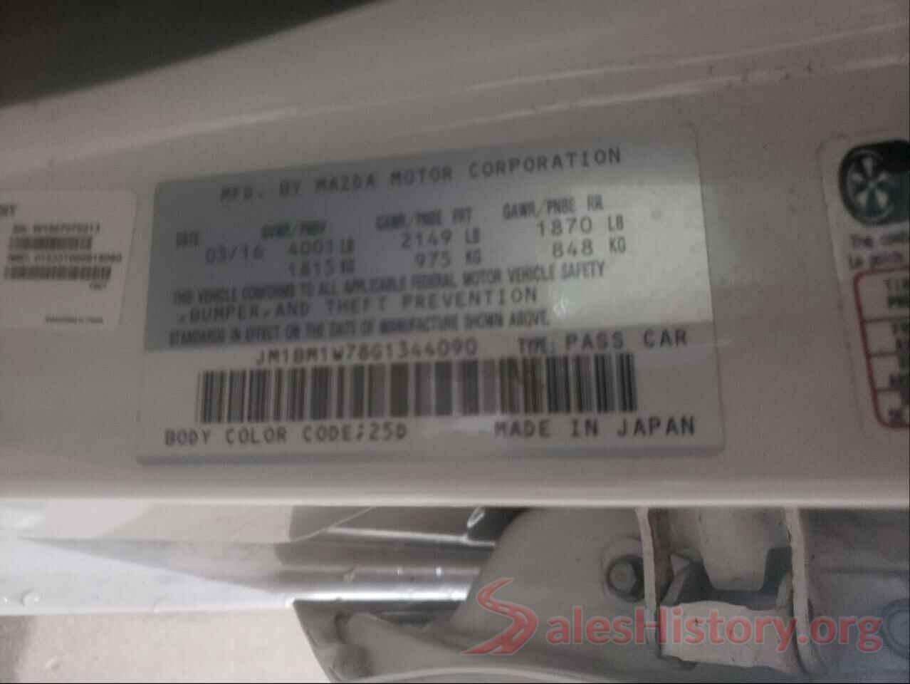 JM1BM1W78G1344090 2016 MAZDA 3