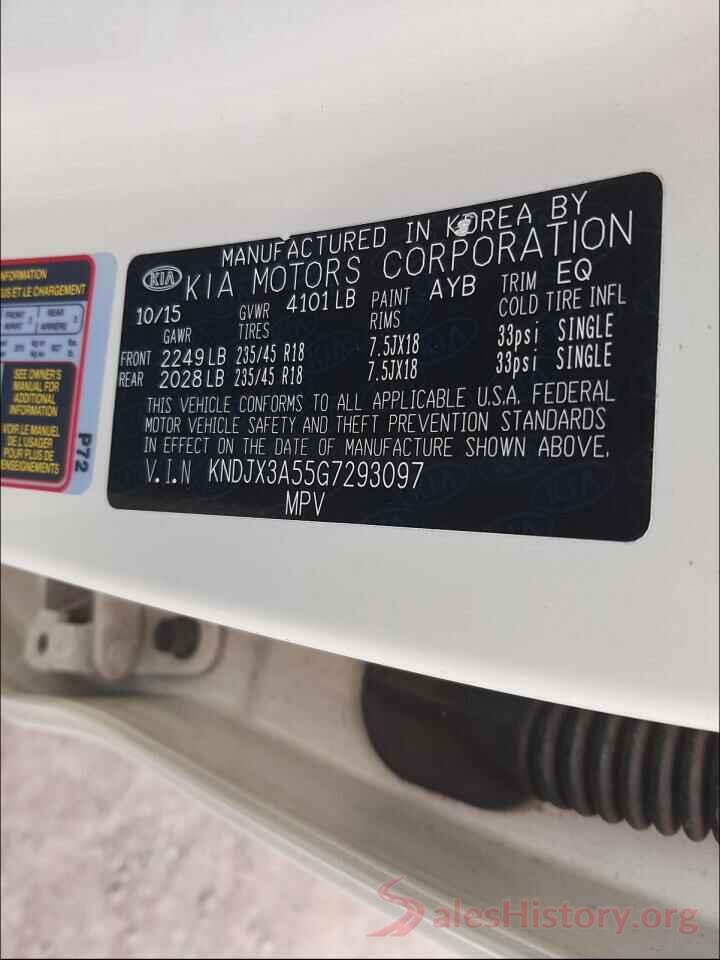 KNDJX3A55G7293097 2016 KIA SOUL