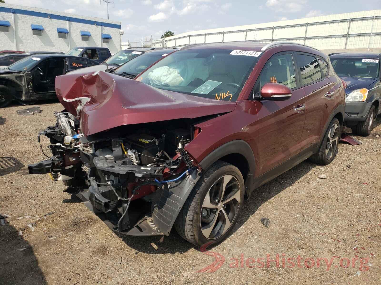 KM8J3CA27GU118395 2016 HYUNDAI TUCSON