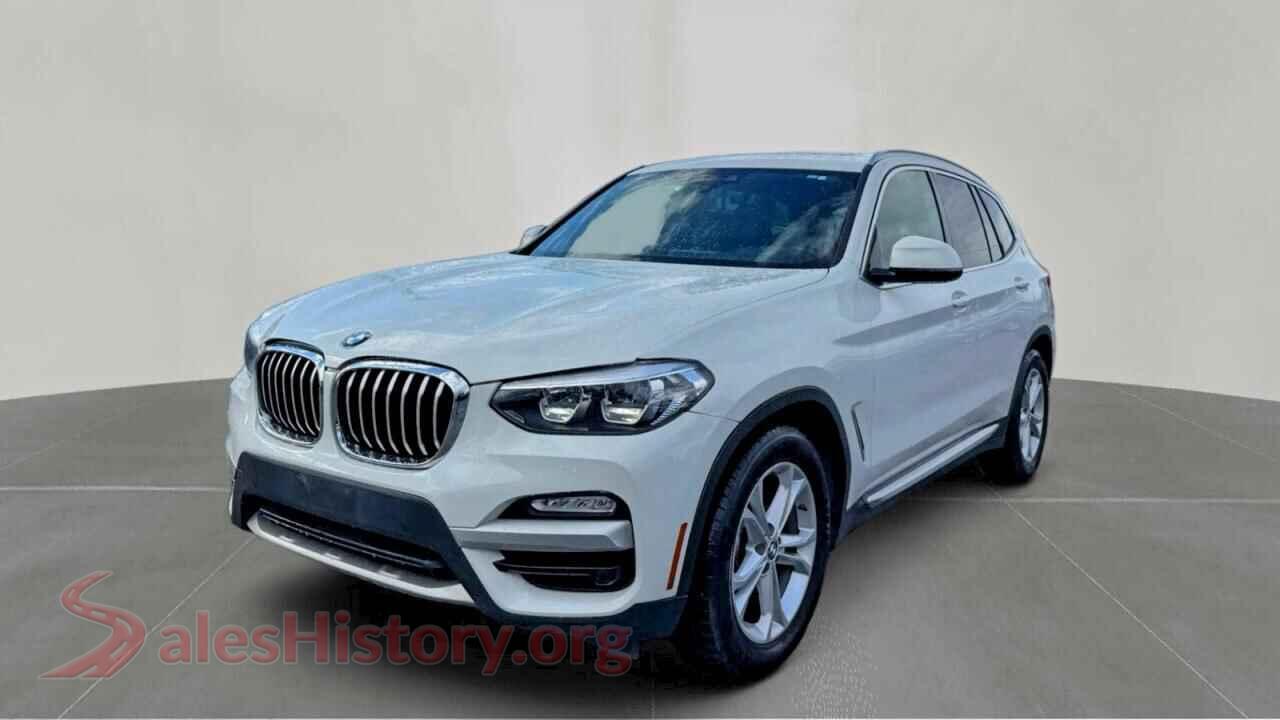 2019 BMW X3 VIN 5UXTR9C58KLE18615, front view