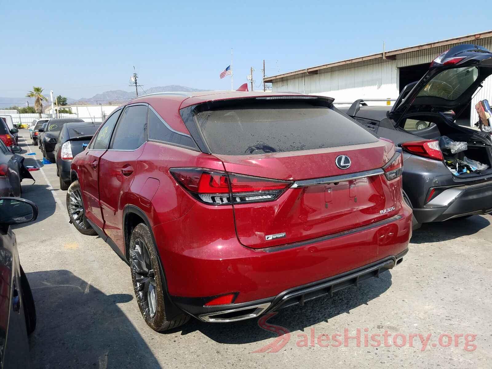 2T2YZMDAXLC213126 2020 LEXUS RX350