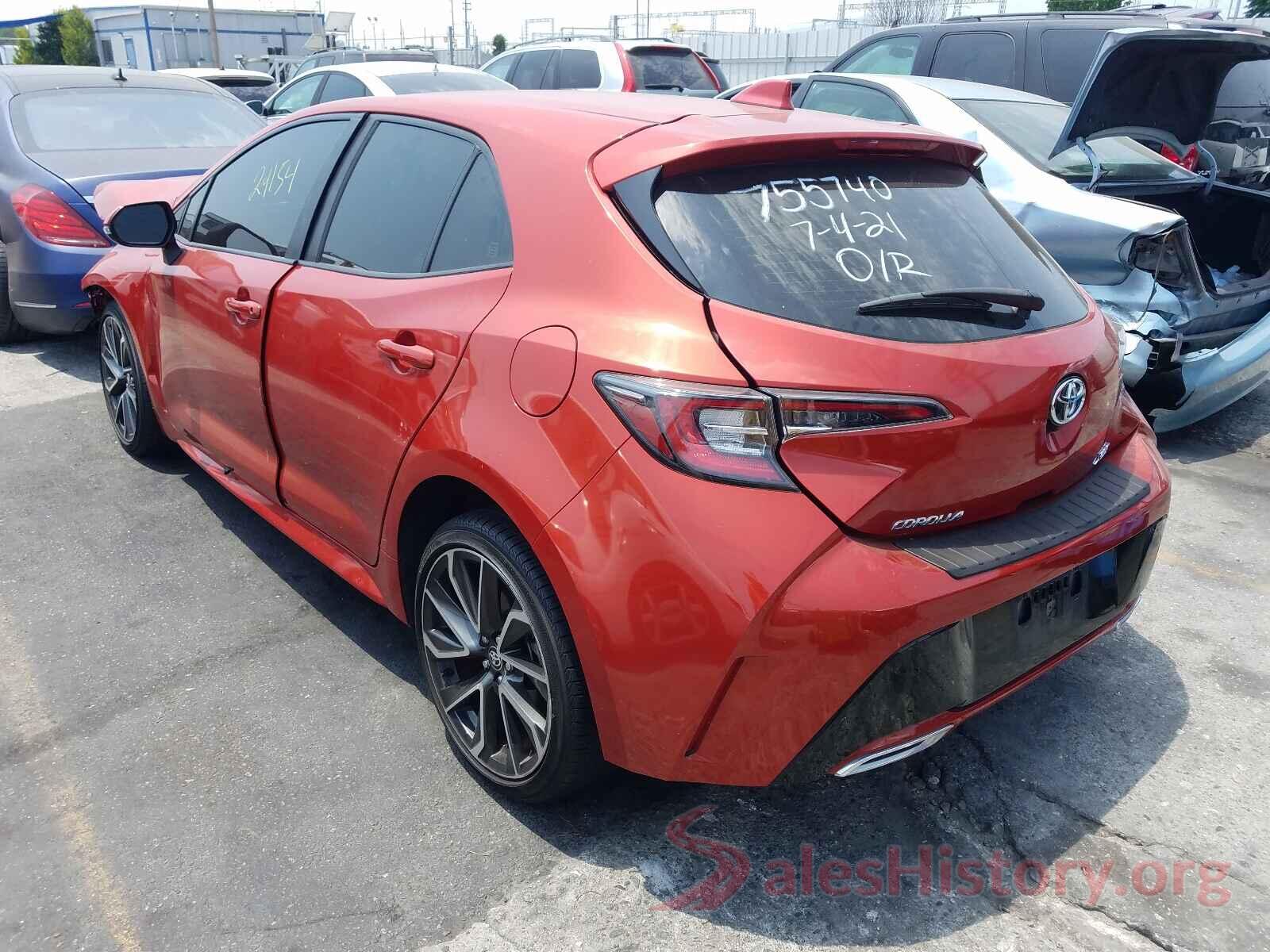 JTNK4RBE0K3039579 2019 TOYOTA COROLLA