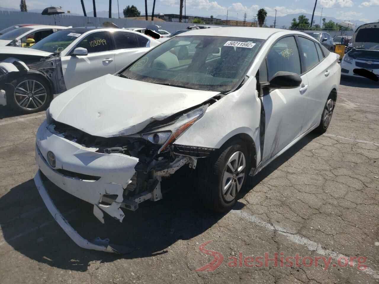 JTDKBRFU5H3541864 2017 TOYOTA PRIUS