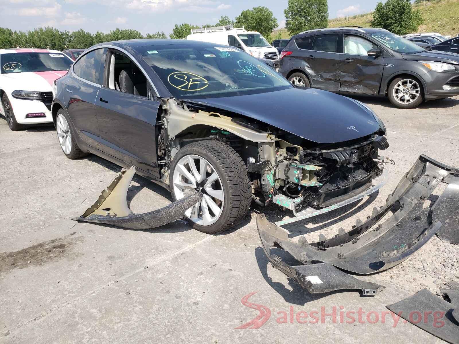 5YJ3E1EB8KF453673 2019 TESLA MODEL 3