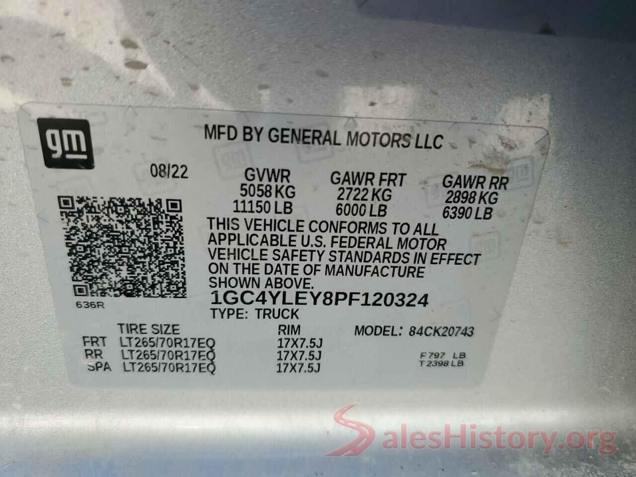 1GC4YLEY8PF120324 2023 CHEVROLET ALL Models