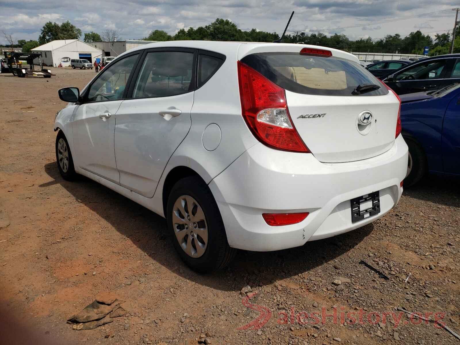 KMHCT5AEXGU283470 2016 HYUNDAI ACCENT