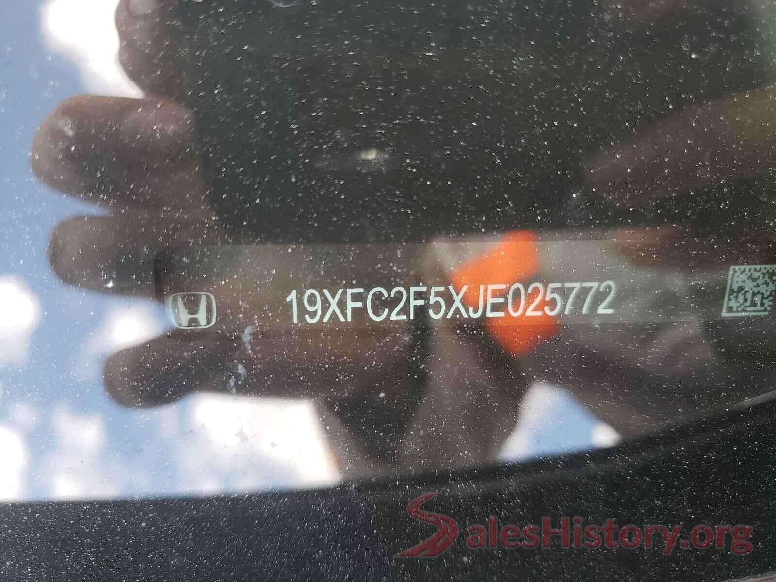 19XFC2F5XJE025772 2018 HONDA CIVIC