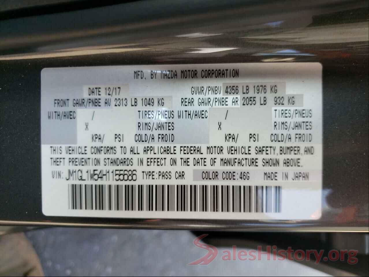 JM1GL1W54H1155686 2017 MAZDA 6