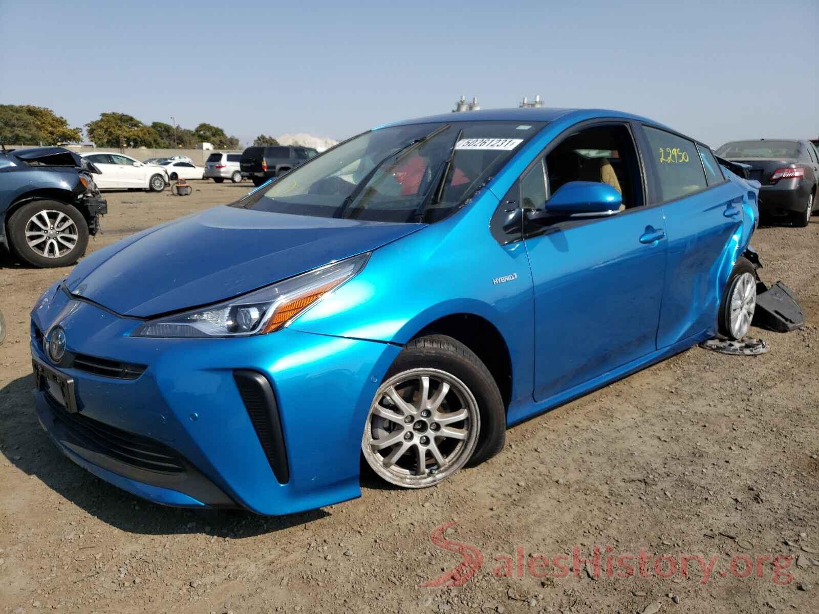 JTDKARFU4L3117586 2020 TOYOTA PRIUS