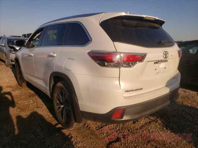 5TDJKRFH4GS260313 2016 TOYOTA HIGHLANDER