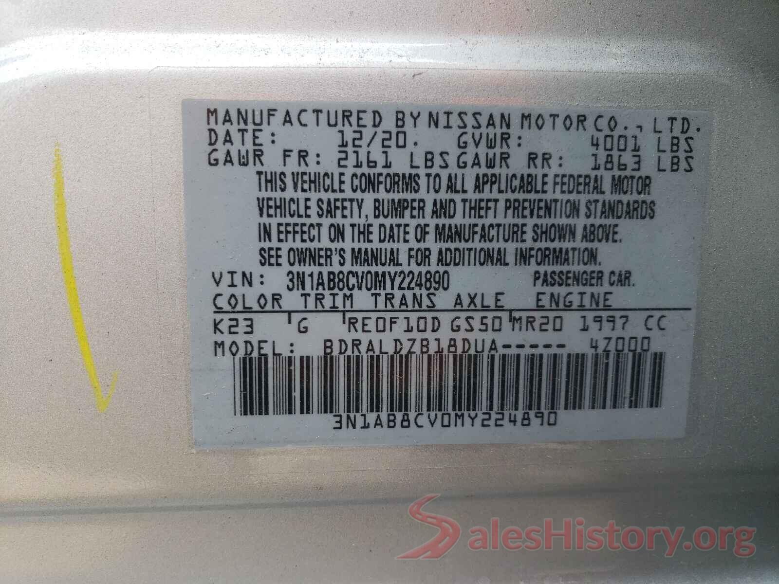 3N1AB8CV0MY224890 2021 NISSAN SENTRA