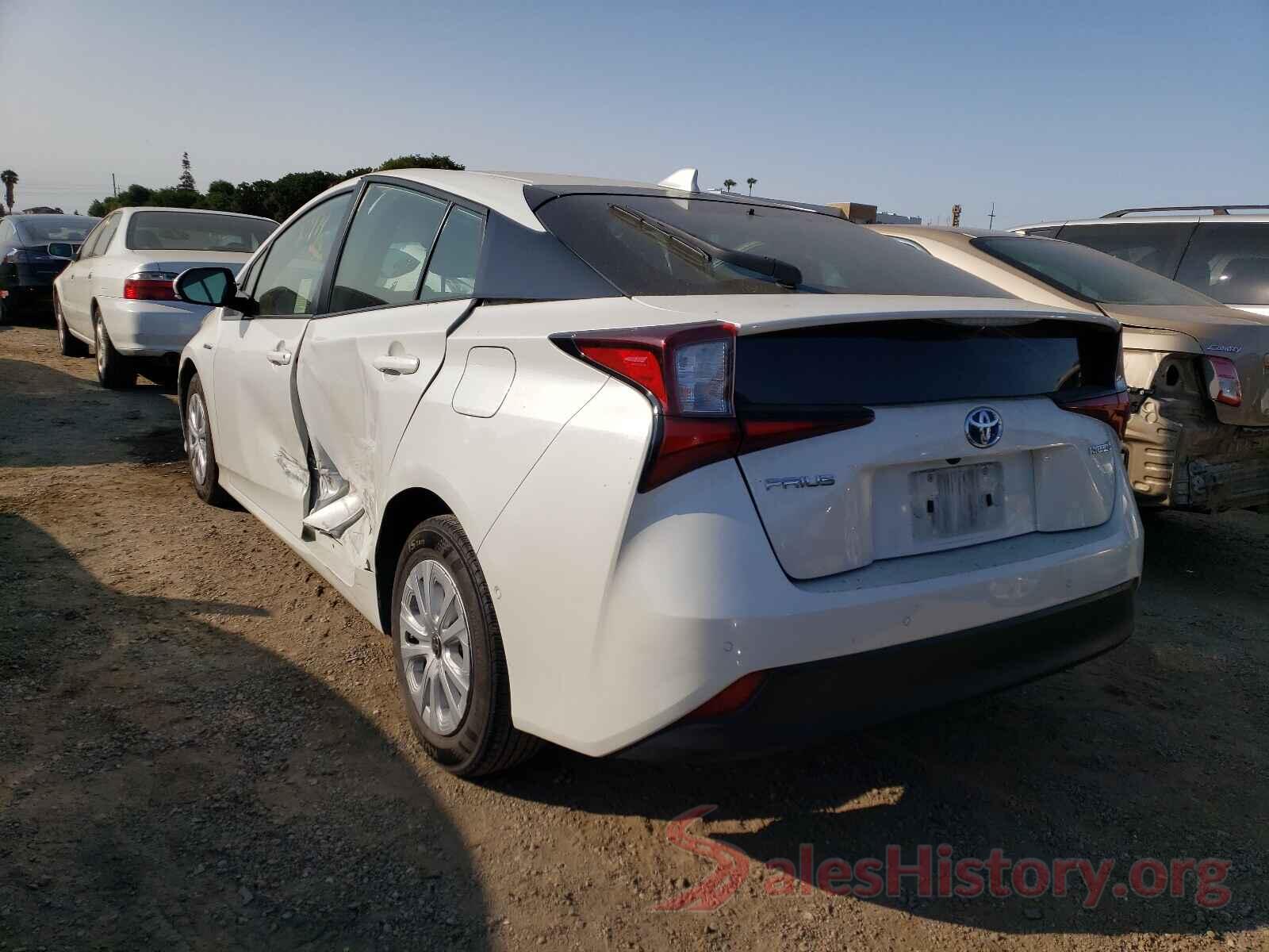 JTDKARFU7K3091841 2019 TOYOTA PRIUS