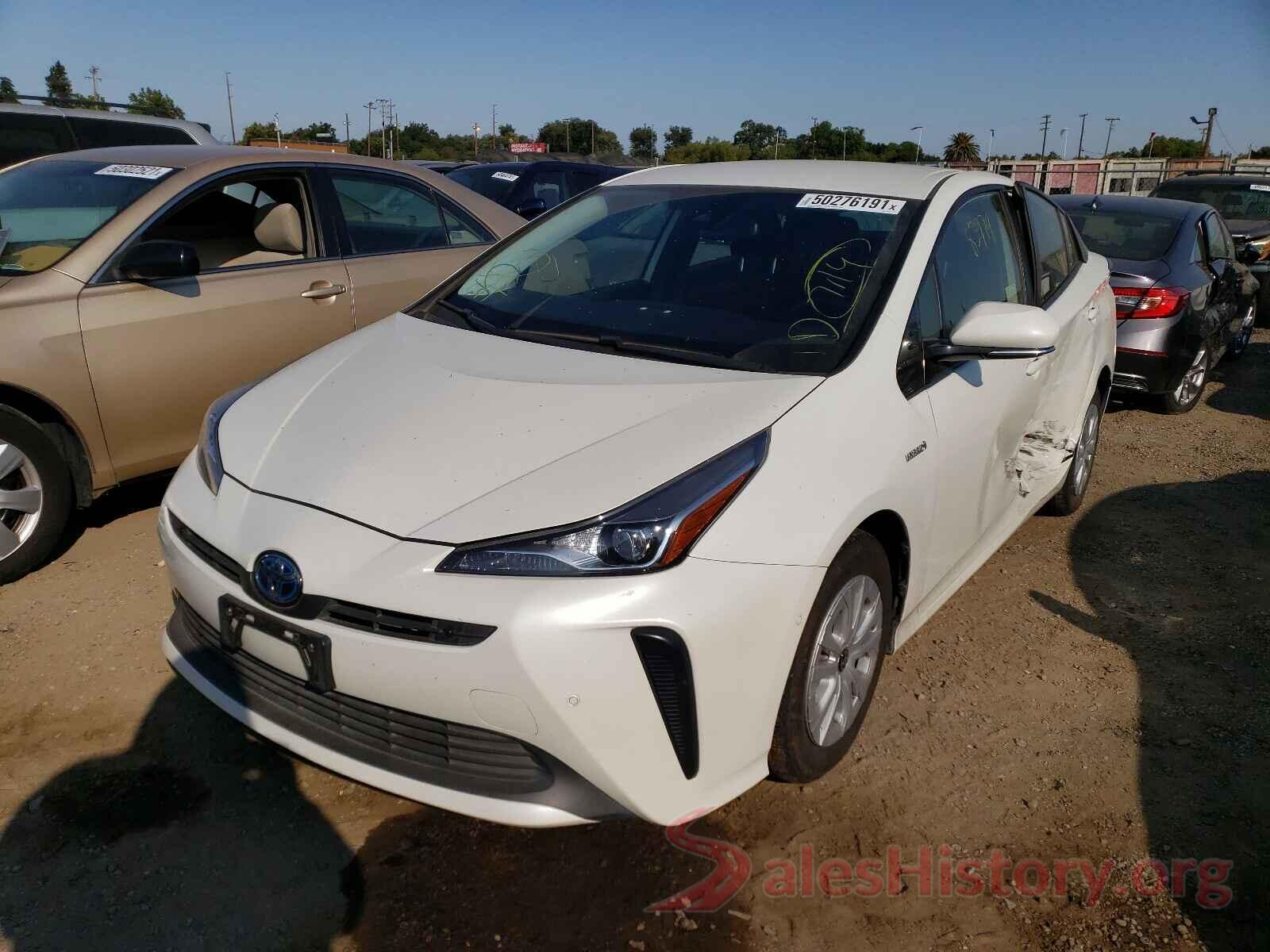 JTDKARFU7K3091841 2019 TOYOTA PRIUS