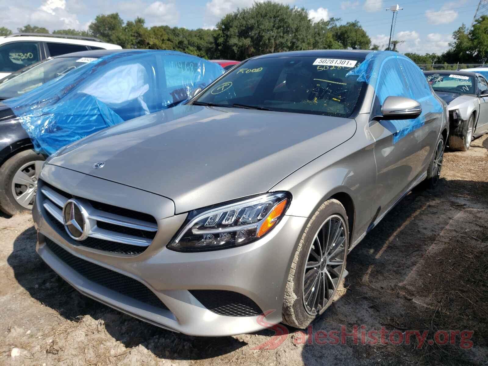 55SWF8DB7KU283132 2019 MERCEDES-BENZ C CLASS