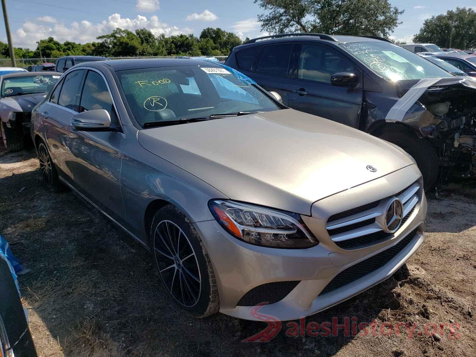 55SWF8DB7KU283132 2019 MERCEDES-BENZ C CLASS