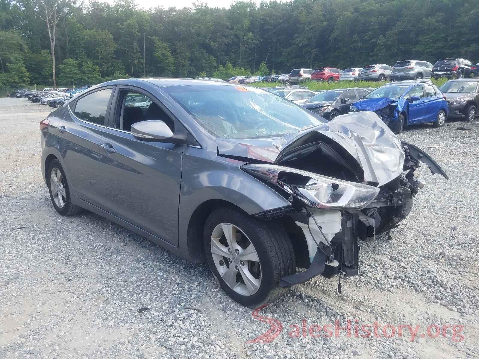 KMHDH4AE0GU581607 2016 HYUNDAI ELANTRA