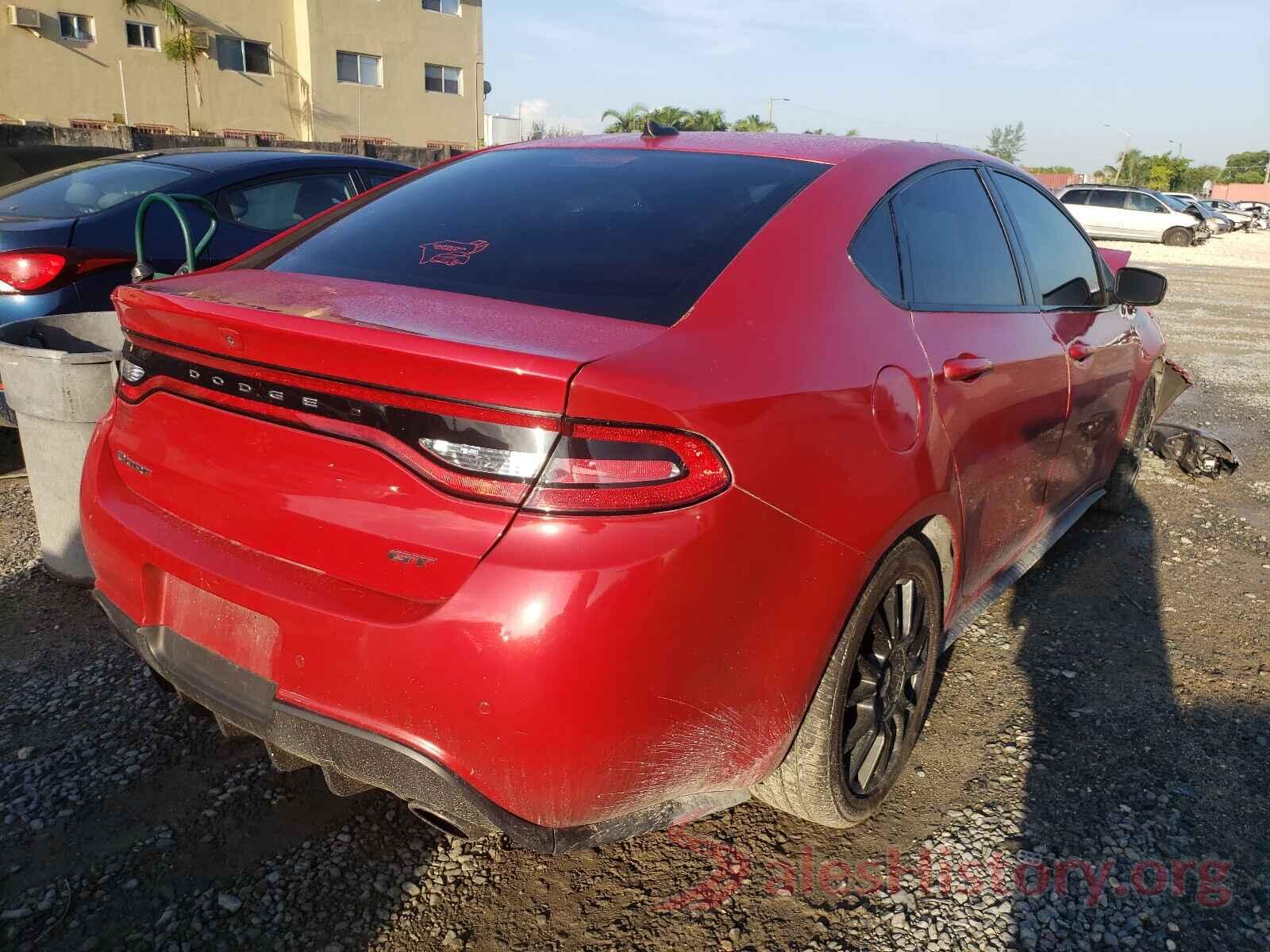 1C3CDFEB0GD585250 2016 DODGE DART