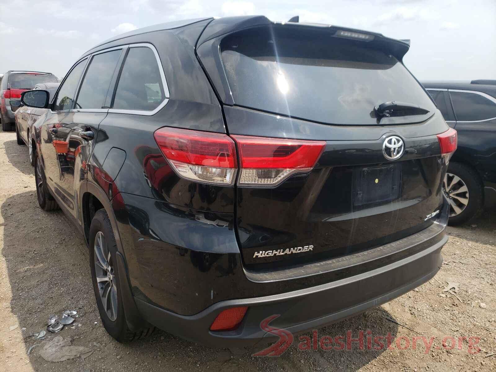 5TDJZRFH8KS599385 2019 TOYOTA HIGHLANDER