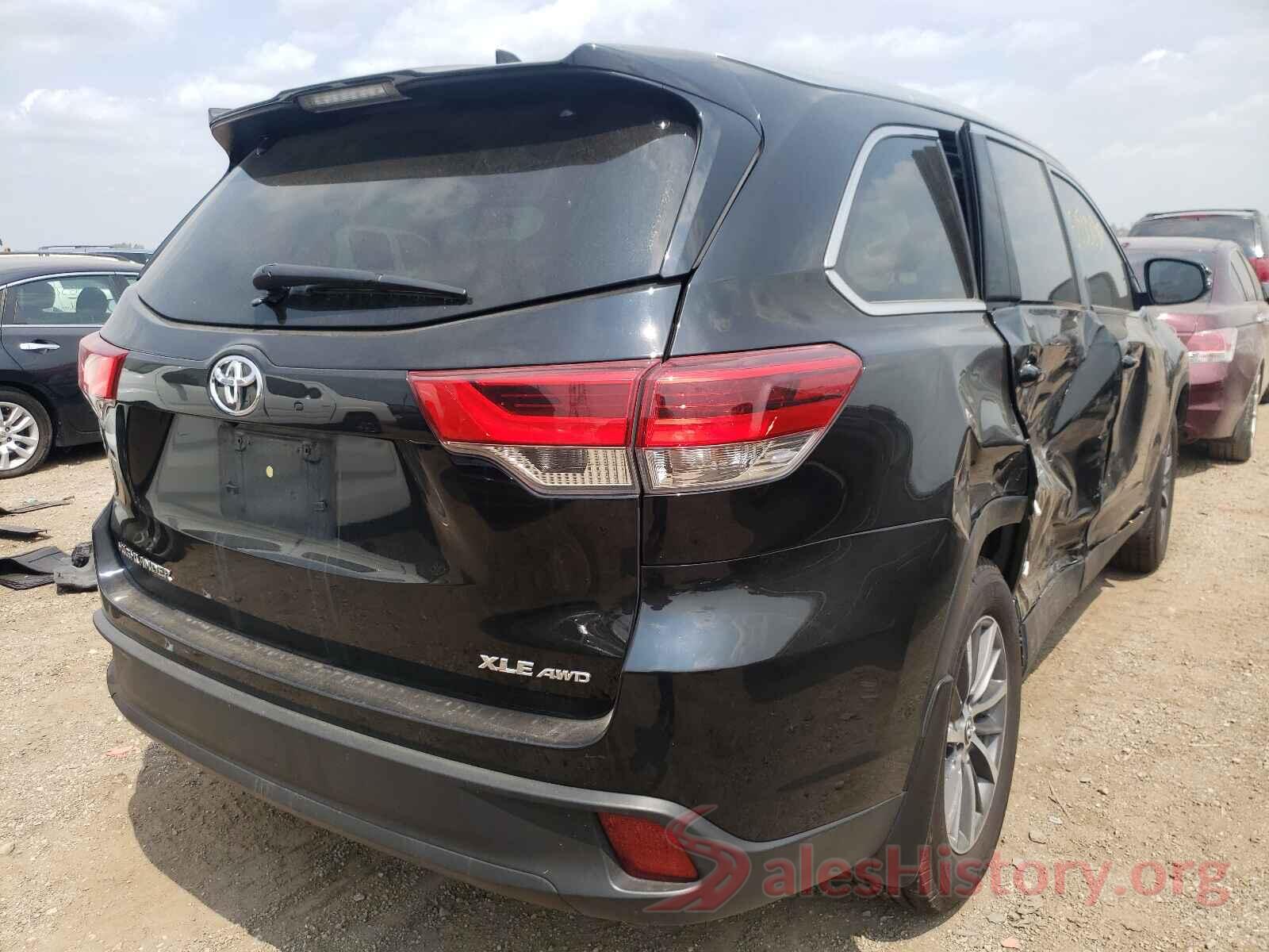 5TDJZRFH8KS599385 2019 TOYOTA HIGHLANDER