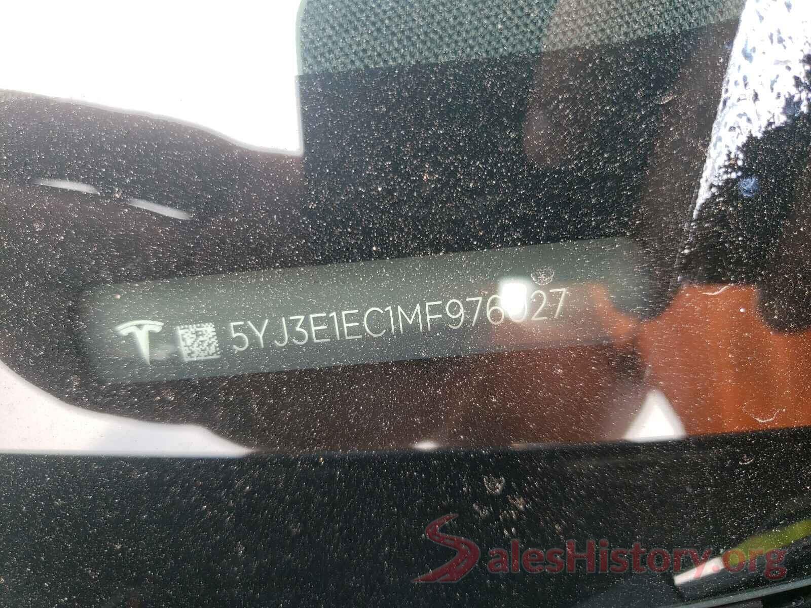 5YJ3E1EC1MF976027 2021 TESLA MODEL 3