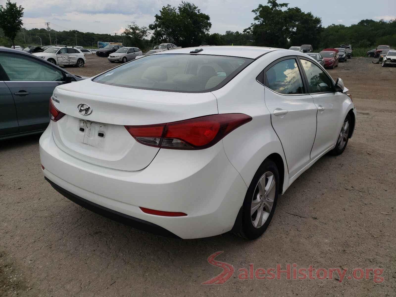 5NPDH4AE3GH689279 2016 HYUNDAI ELANTRA