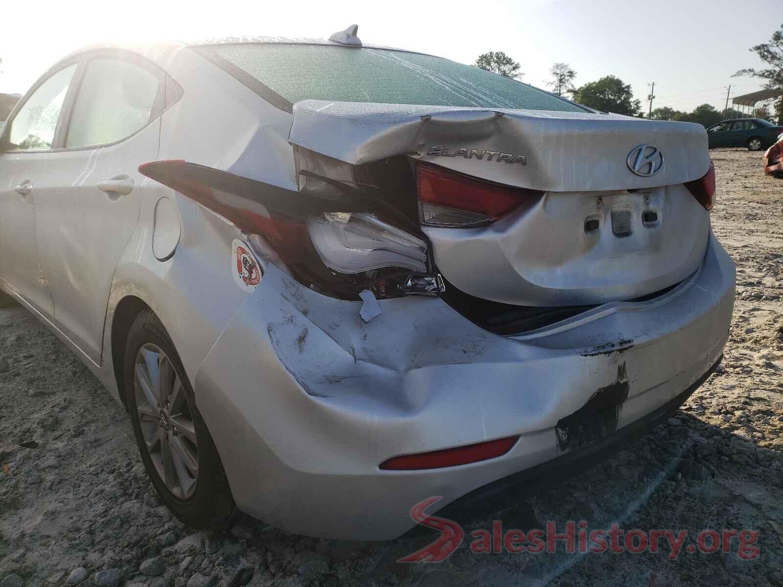 5NPDH4AE9GH705016 2016 HYUNDAI ELANTRA