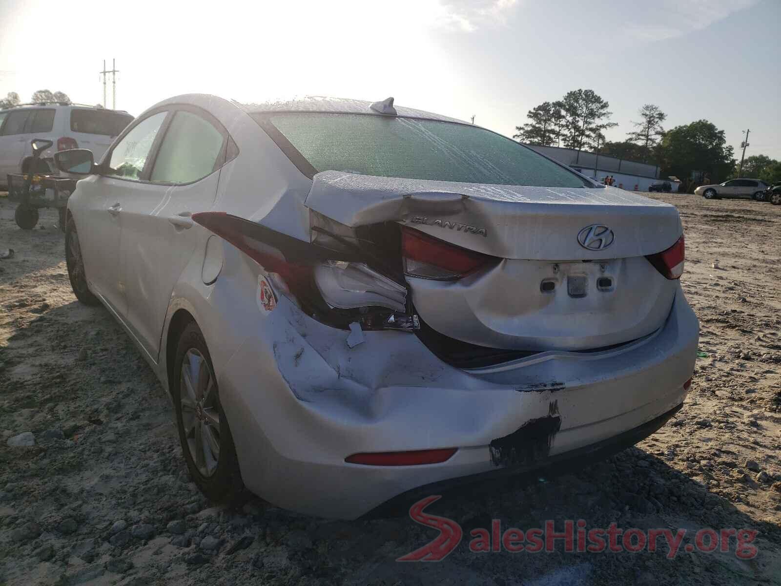 5NPDH4AE9GH705016 2016 HYUNDAI ELANTRA