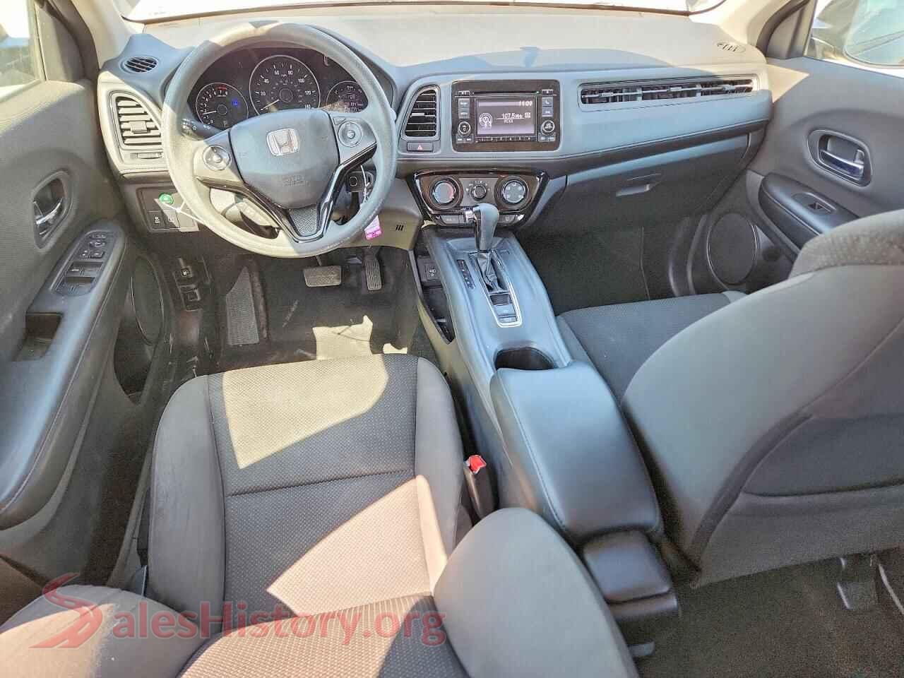 2019 HONDA HR-V VIN 3CZRU6H30KG725667, interior dashboard
