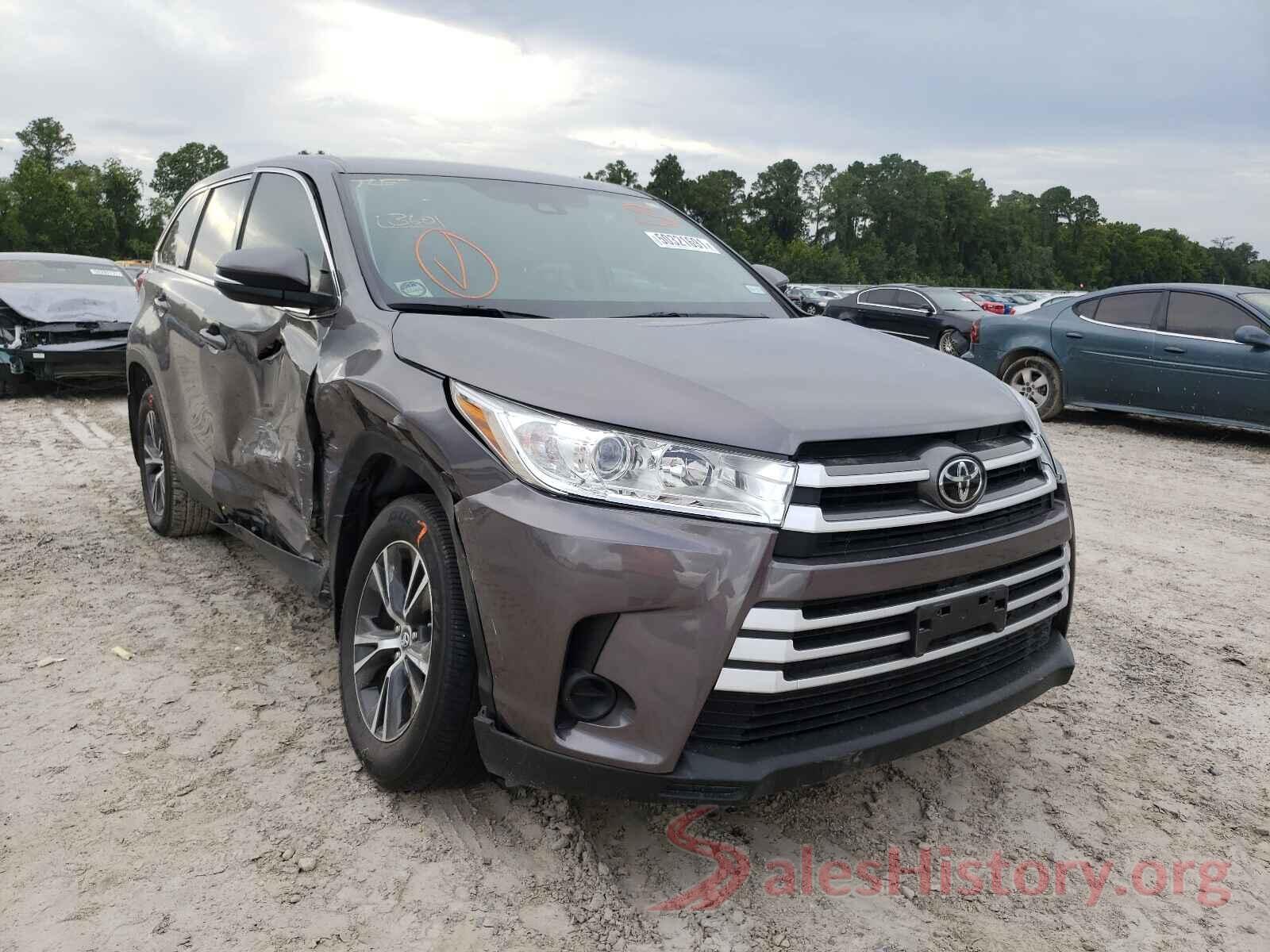 5TDZARFHXKS053603 2019 TOYOTA HIGHLANDER