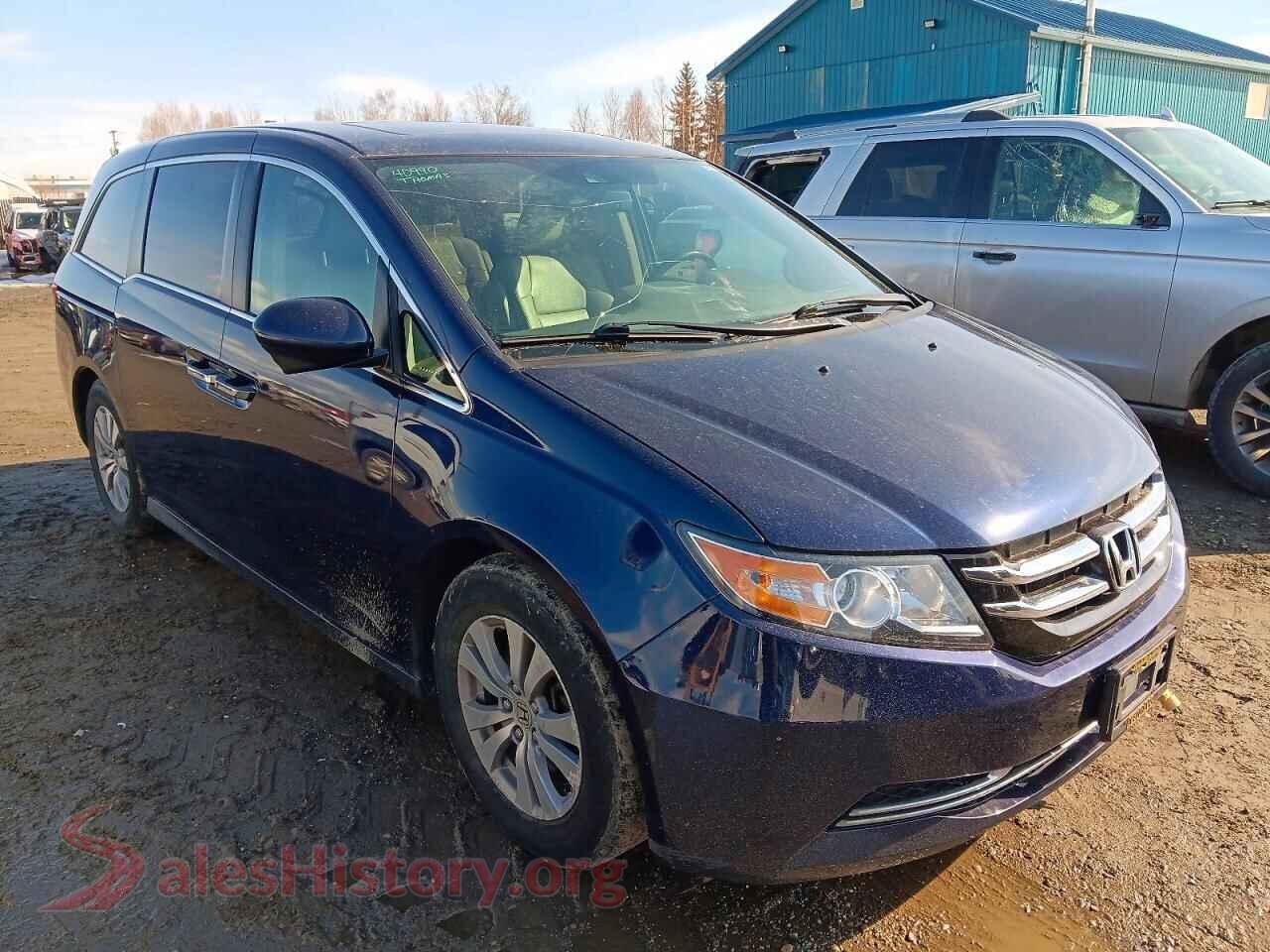 2017 HONDA ODYSSEY VIN 5FNRL5H63HB020776, rear 3/4 view