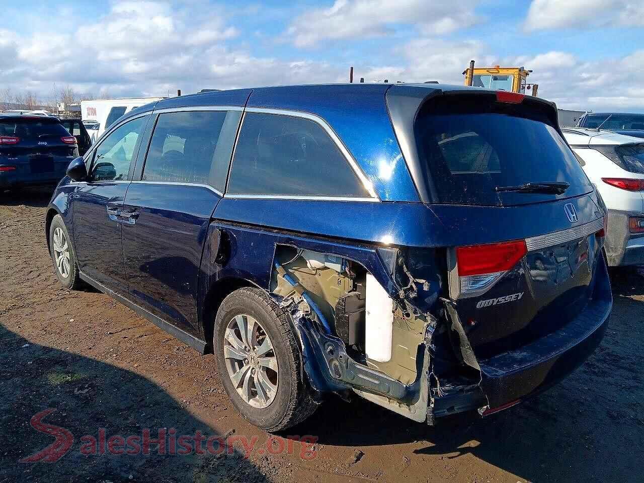 2017 HONDA ODYSSEY VIN 5FNRL5H63HB020776, front view