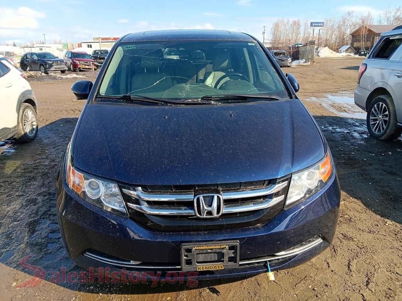 2017 HONDA ODYSSEY VIN 5FNRL5H63HB020776, rear view