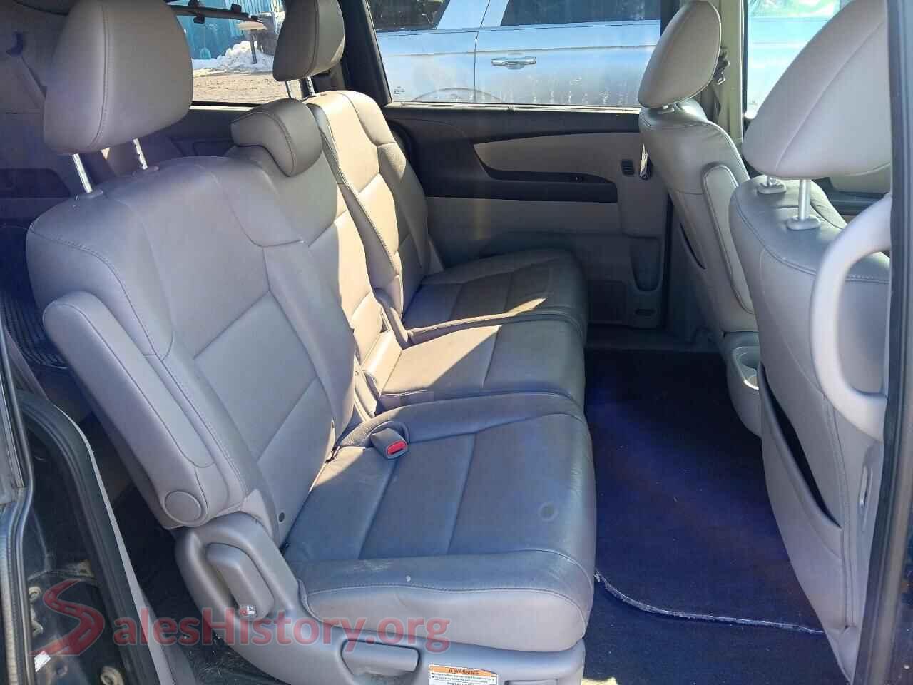 2017 HONDA ODYSSEY VIN 5FNRL5H63HB020776, odometer mileage