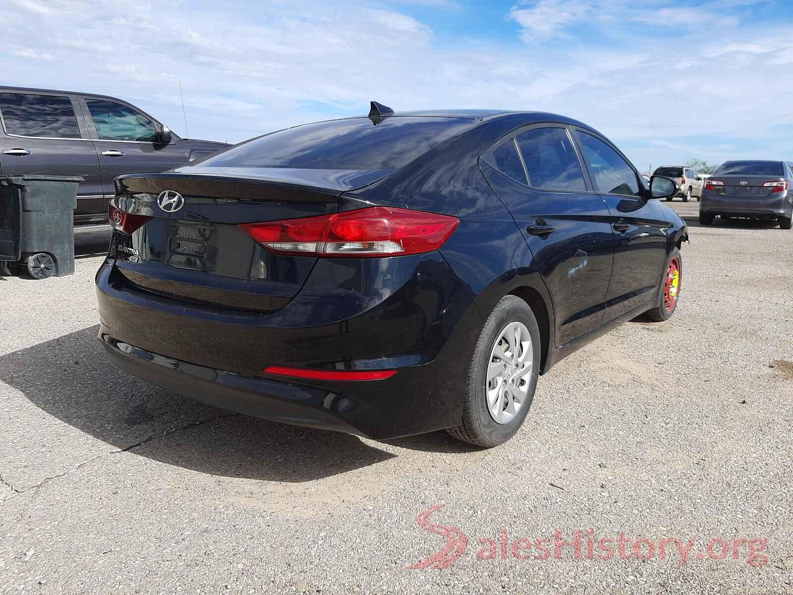 KMHD74LF4HU121876 2017 HYUNDAI ELANTRA