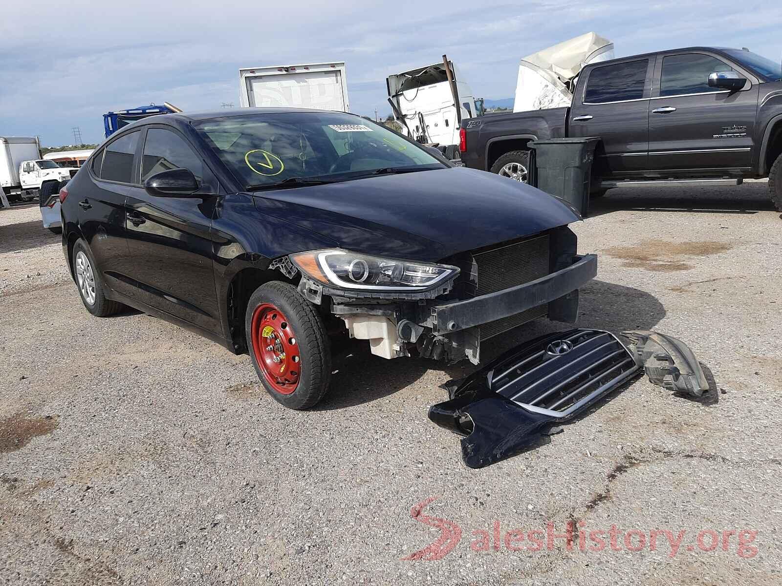 KMHD74LF4HU121876 2017 HYUNDAI ELANTRA