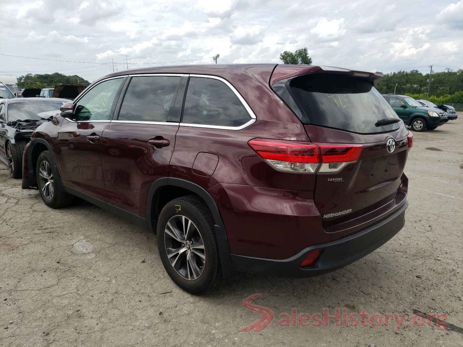 5TDBZRFH5KS739025 2019 TOYOTA HIGHLANDER