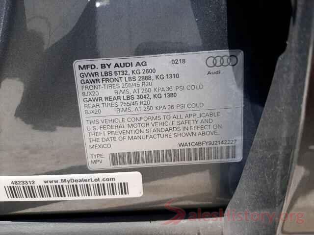 WA1C4BFY9J2142227 2018 AUDI SQ5