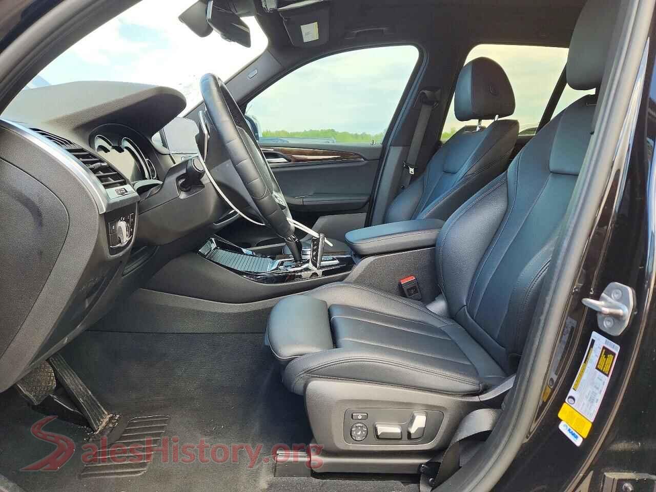 2020 BMW X3 VIN 5UXTY3C02L9C41336, engine bay