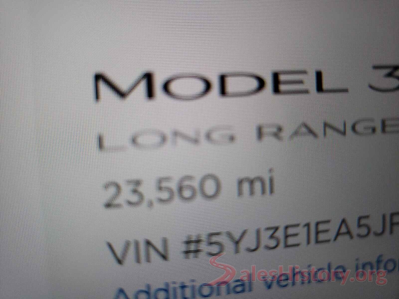 5YJ3E1EA5JF034993 2018 TESLA MODEL 3